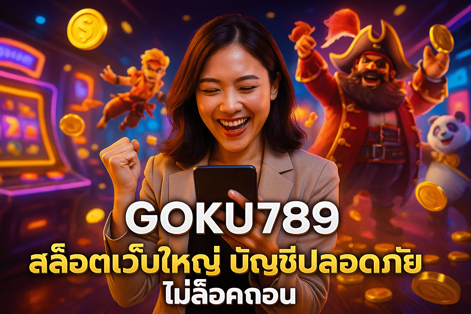 GOKU789 สล็อตเว็บใหญ่ บัญชีปลอดภัย ไม่ล็อคถอน